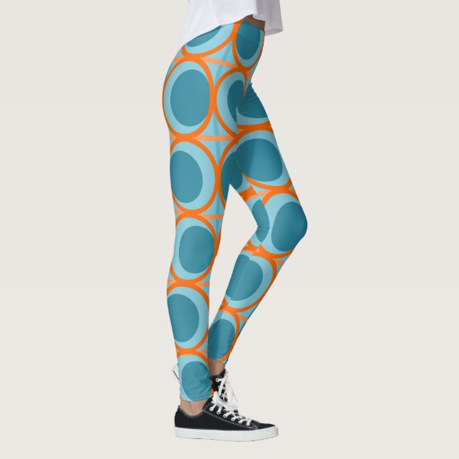MCM-Kreise und -Linien Leggings (Rechts)