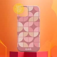 MCM Mod Circles Pattern Rose lila und rot Rosa