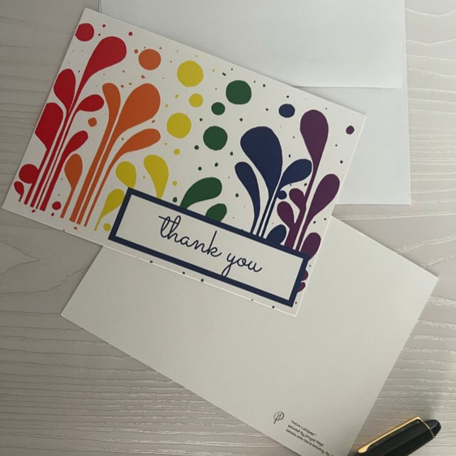 MCM Modern Painting Lollipops Danke Karte (Von Creator hochgeladen)