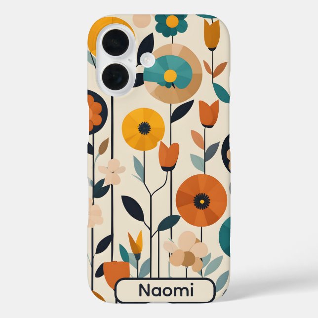 MCM Pop Kunst - farbenfrohe Blume Case-Mate iPhone Hülle (Rückseite)