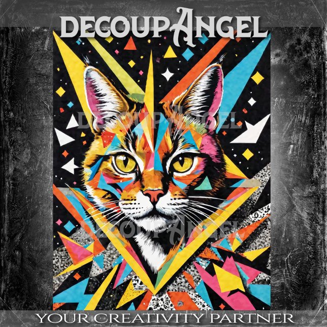 MCM-Portrai der Katzen-Entkopplung Seidenpapier (Von Creator hochgeladen)