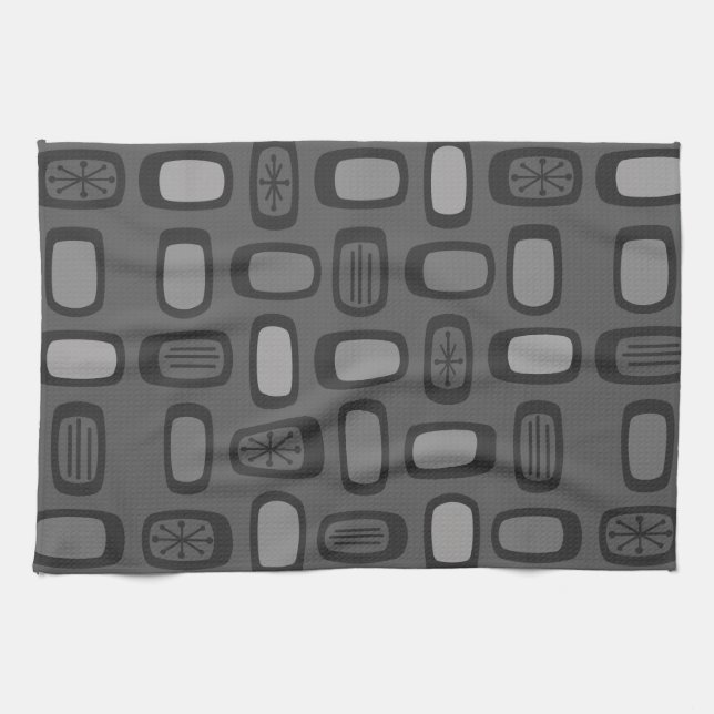 MCM Rundwinkel Asche Grau Geschirrtuch (Horizontal)
