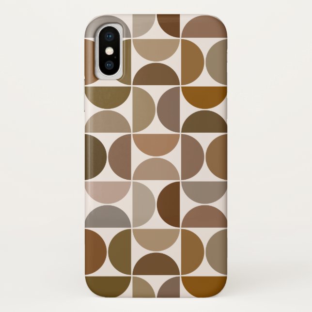 MCM Semicles Browns+Cream Big Pattern Case-Mate iPhone Hülle (Rückseite)