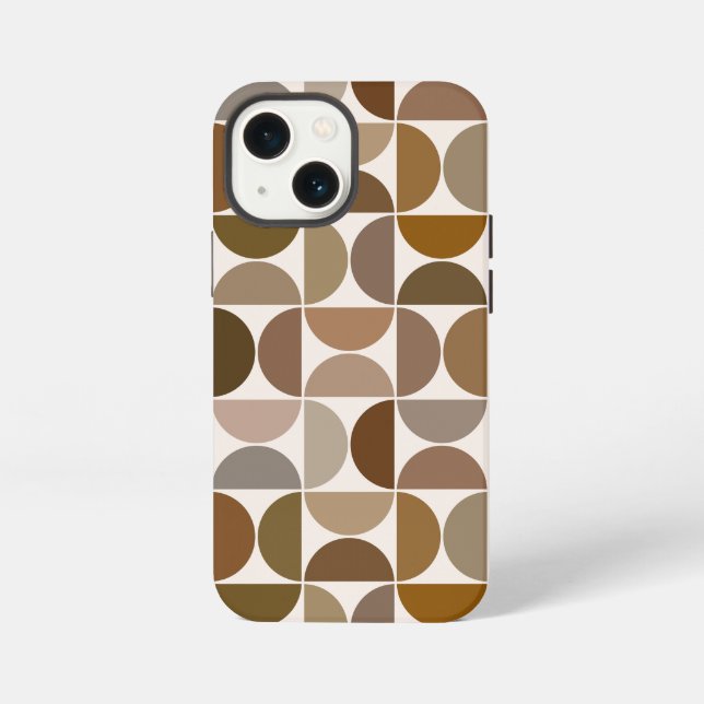 MCM Semicles Browns+Cream Big Pattern iPhone Hülle (Rückseite)