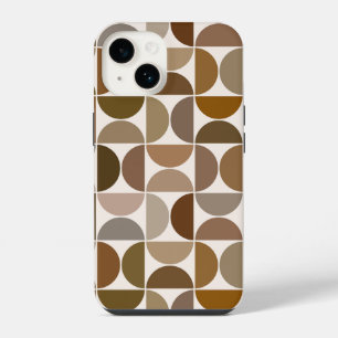 MCM Semicles Browns+Cream Big Pattern iPhone 14 Hülle