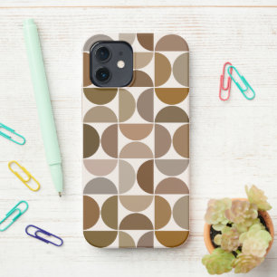 MCM Semicles Browns+Cream Big Pattern iPhone 12 Hülle