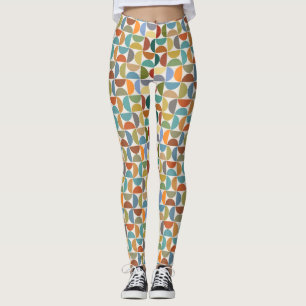 MCM simicles Rpt Patternfarbe auf Creme Leggings