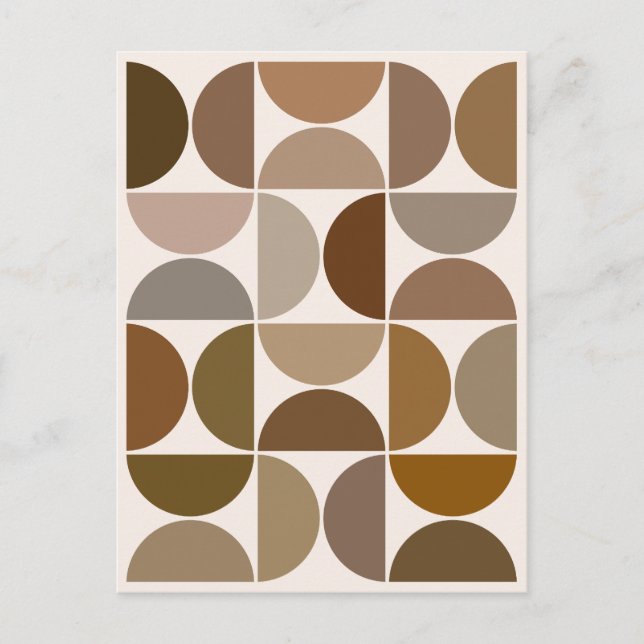 MCM simuliert Braunen und Cremes Postkarte (Vorderseite)