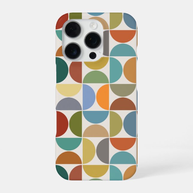 MCM simuliert die Farbe des großen Musters auf Cre iPhone Hülle (Rückseite)