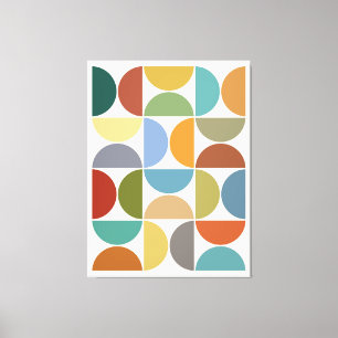 MCM simuliert Farbe auf Creme Leinwanddruck