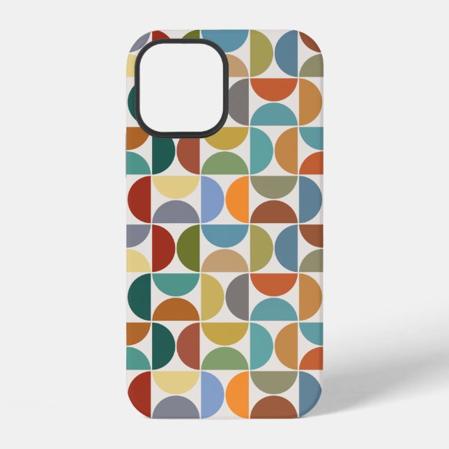 MCM simuliert Musterfarbe auf Creme iPhone Hülle (Rückseite)