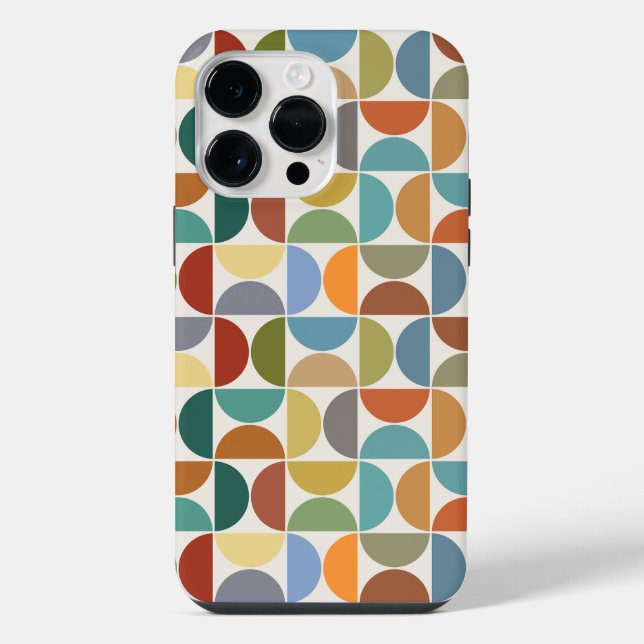 MCM simuliert Musterfarbe auf Creme iPhone Hülle (Rückseite)