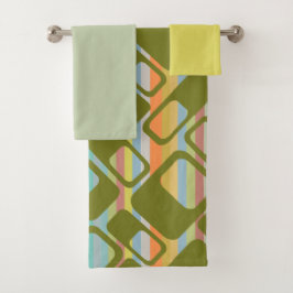 MCM Streifen Badhandtuch Set