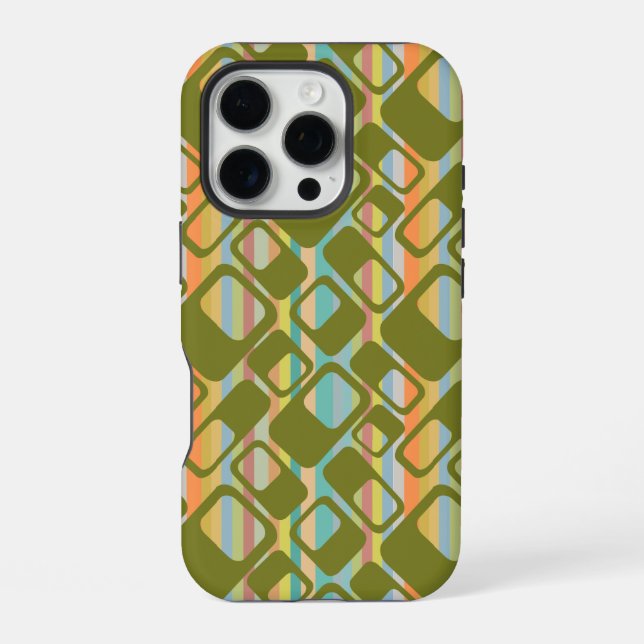 MCM Streifen  iPhone Hülle (Rückseite)