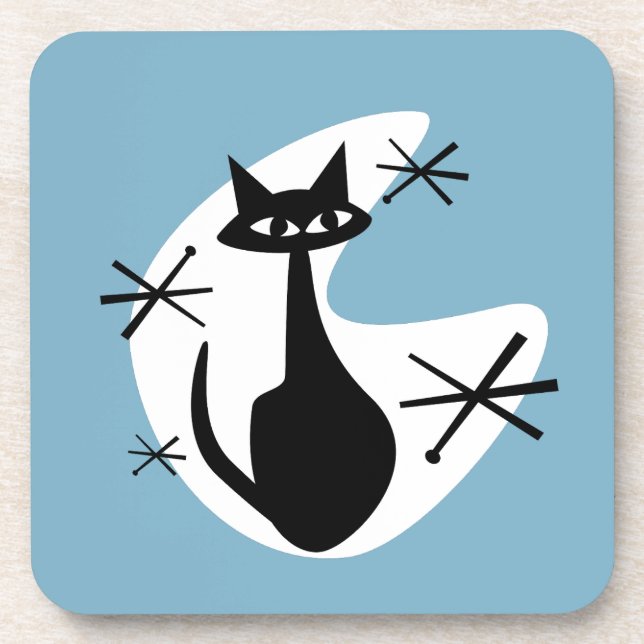 MCM Untersetzer Atomzeitalter Kitty Boomerang Ster (Vorderseite)