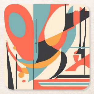 MCM-Untersetzer Rechteckiger Pappuntersetzer