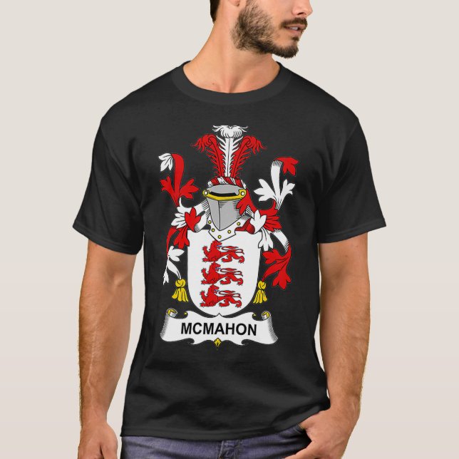 McMahon Coat of Arms Familienwappen T-Shirt (Vorderseite)