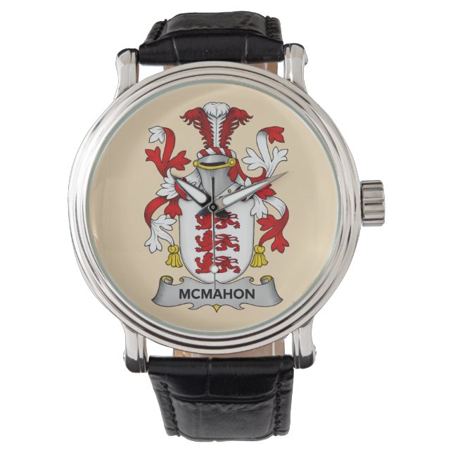 McMahon Familien Wappen Uhr  (Vorderseite)