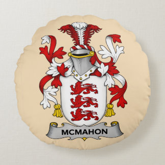McMahon Family Coat of Arms Rundes Kissen