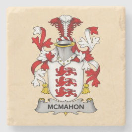 McMahon Family Coat of Arms Stone Coaster ( Steinuntersetzer