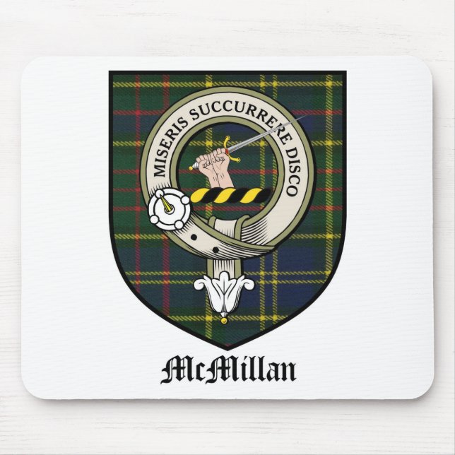 McMillan Clan-Wappen-AbzeichenTartan Mousepad (Vorne)