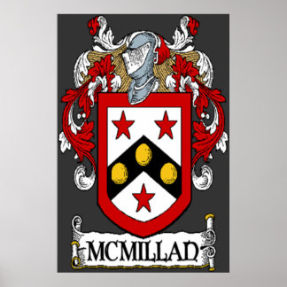 McMillan Coat of Arms Print Poster