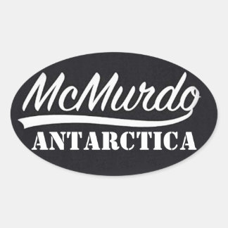 McMurdo, Antarktis-Aufkleber Ovaler Aufkleber