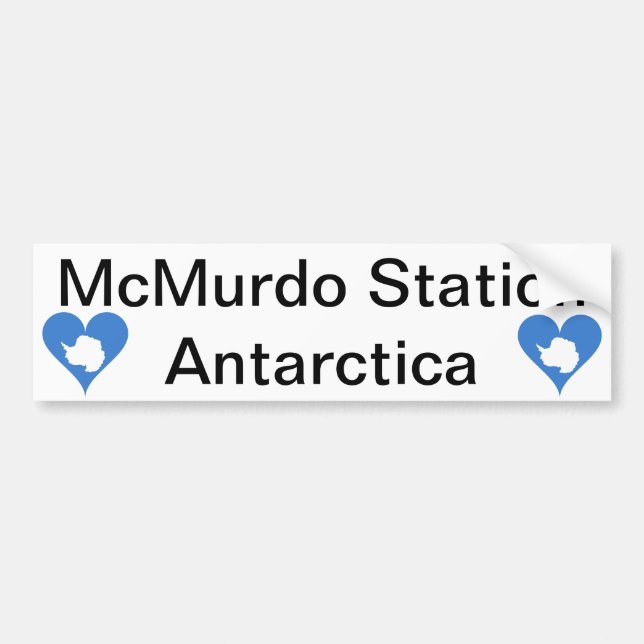 McMurdo Station Antarktis Autoaufkleber (Vorne)
