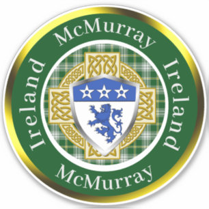 McMurray Shield & Celtic Cross Personalisiert Aufkleber