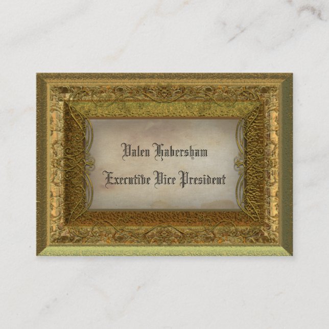 McMyles viktorianisches kundengerechtes Visitenkarte (Vorderseite)