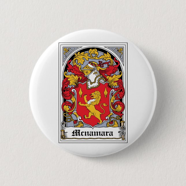 McNamara-Familienwappen Button (Vorderseite)