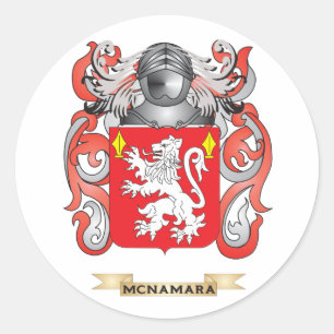 McNamara-Wappen (Familienwappen) Runder Aufkleber