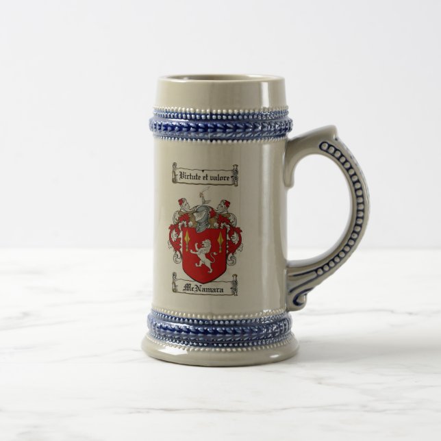 McNamara-Wappen Stein/Tasse Bierglas (Rechts)