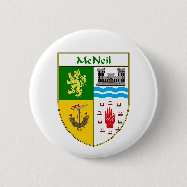 McNeil Wappen/Familienwappen Button (Vorderseite)