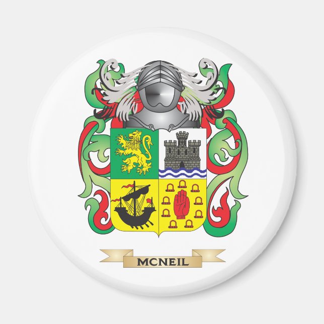 McNeil-Wappen (Familienwappen) Magnet (Vorne)