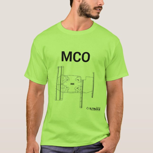 MCO Flughafen-Plan-T - Shirt (Vorderseite)
