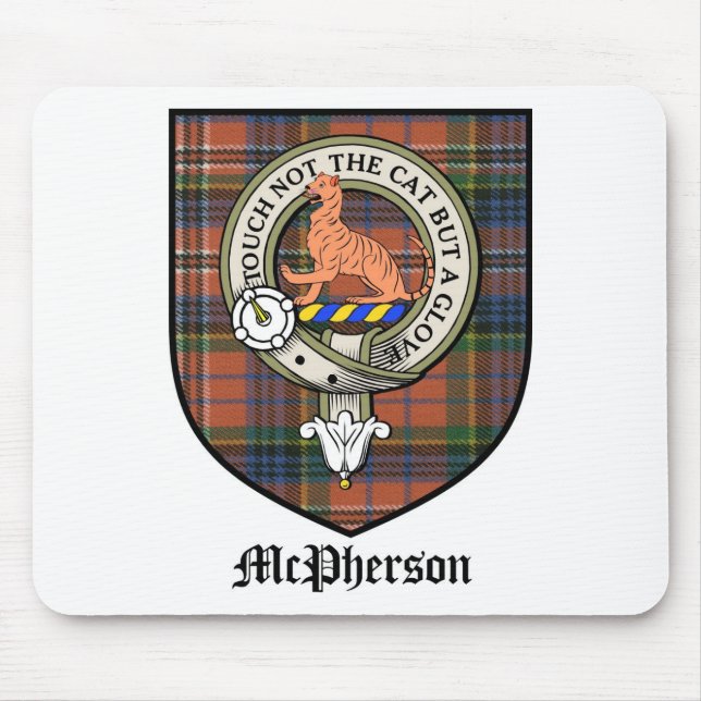 McPherson-Clan-Wappen-AbzeichenTartan Mousepad (Vorne)