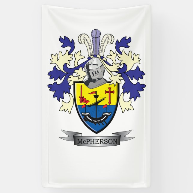 McPherson-Familienwappen-Wappen Banner (Vertikal)