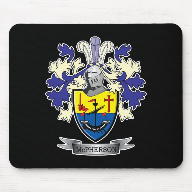 McPherson-Familienwappen-Wappen Mousepad (Vorne)