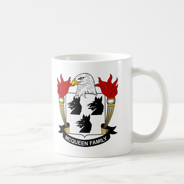 McQueen-Familienwappen Tasse (Rechts)