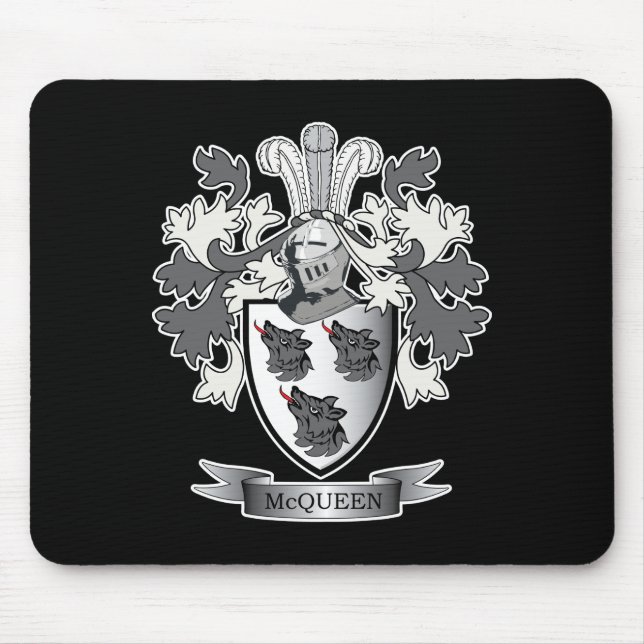 McQueen-Familienwappen-Wappen Mousepad (Vorne)