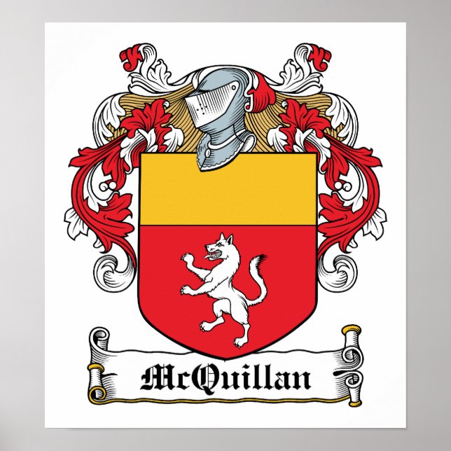 McQuillan-Familienwappen Poster (Vorne)