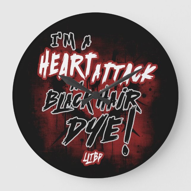 MCR HeartAttack Große Wanduhr (Vorderseite)