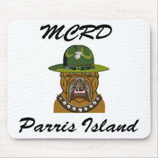 MCRD Parris Insel-Teufel-Hund Mousepad