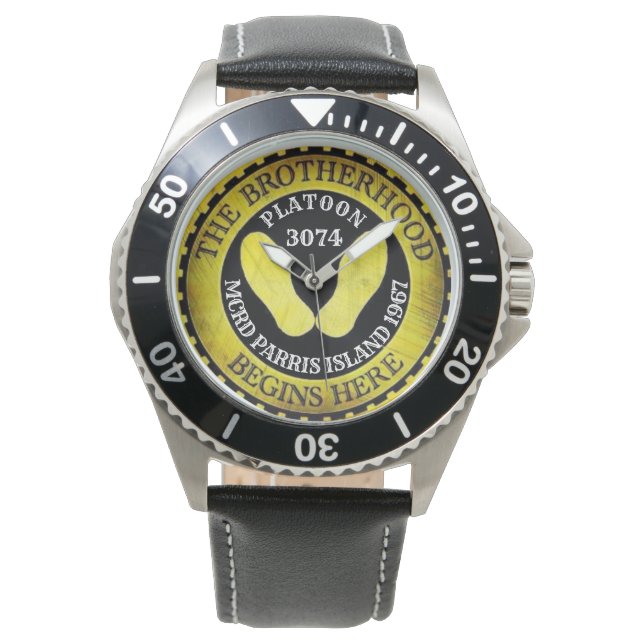 MCRD PARRIS ISLAND 3074 - 1967 ARMBANDUHR (Vorderseite)