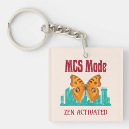 MCS-Modus Zen Aktiviert Schmetterlingsbewusstsein Schlüsselanhänger