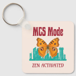 MCS-Modus Zen Aktiviert Schmetterlingsbewusstsein Schlüsselanhänger