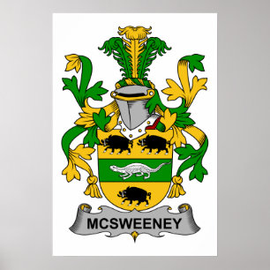 McSweeney Familienwappen Poster