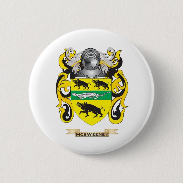McSweeney Wappen (Familienwappen) Button (Vorderseite)