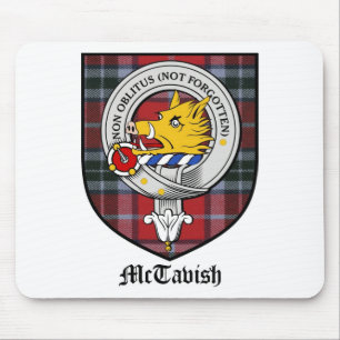 McTavish Clan-Wappen-AbzeichenTartan Mousepad